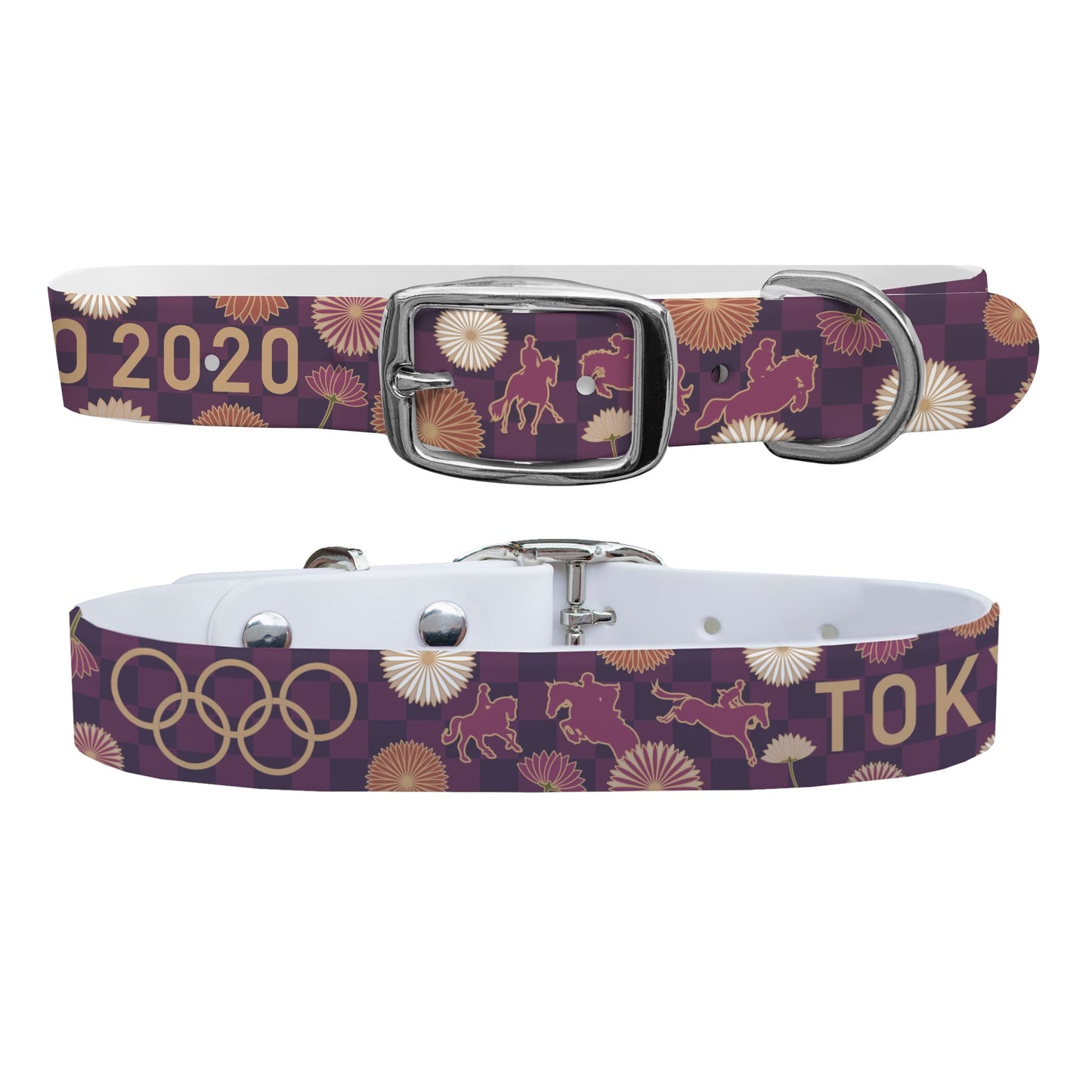 Olympic Flowers Dog Collar Dog Collar C4 BELTS
