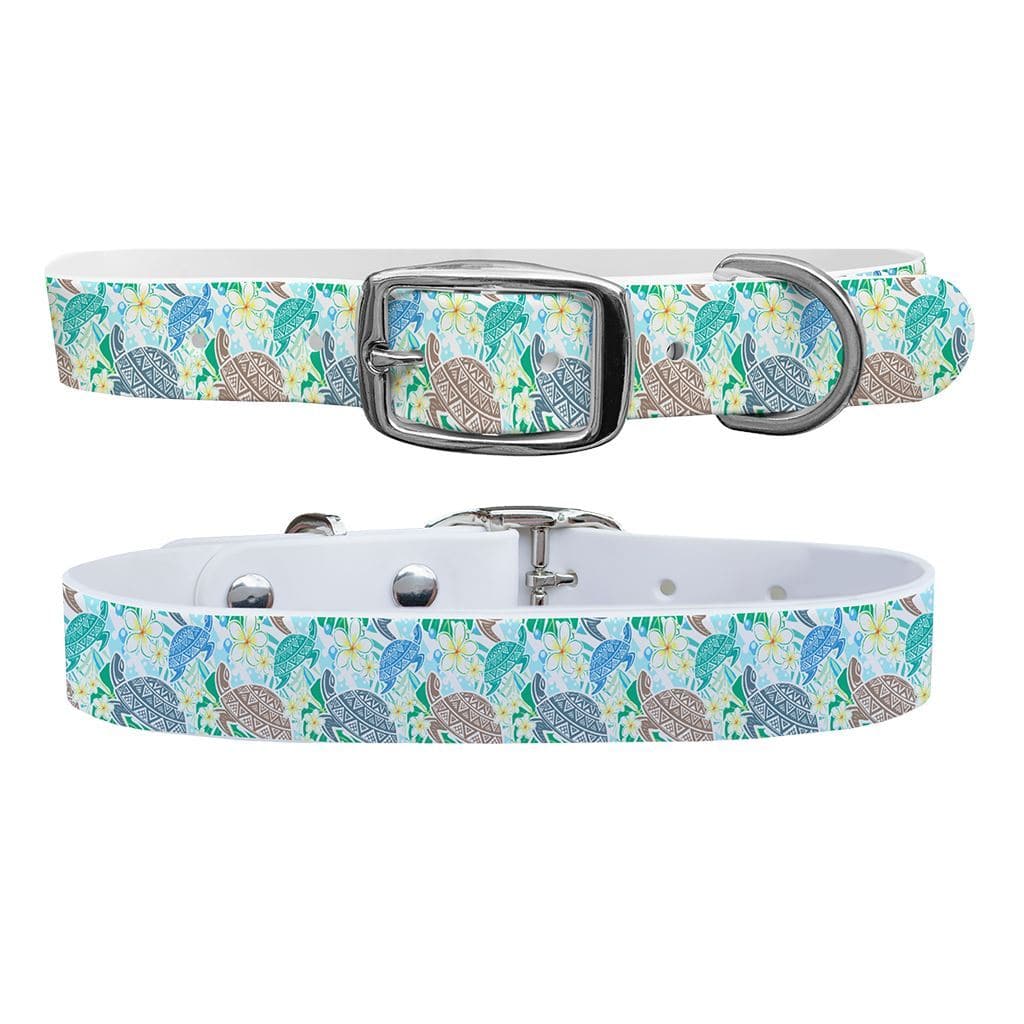 Sea Turtles Green Dog Collar C4