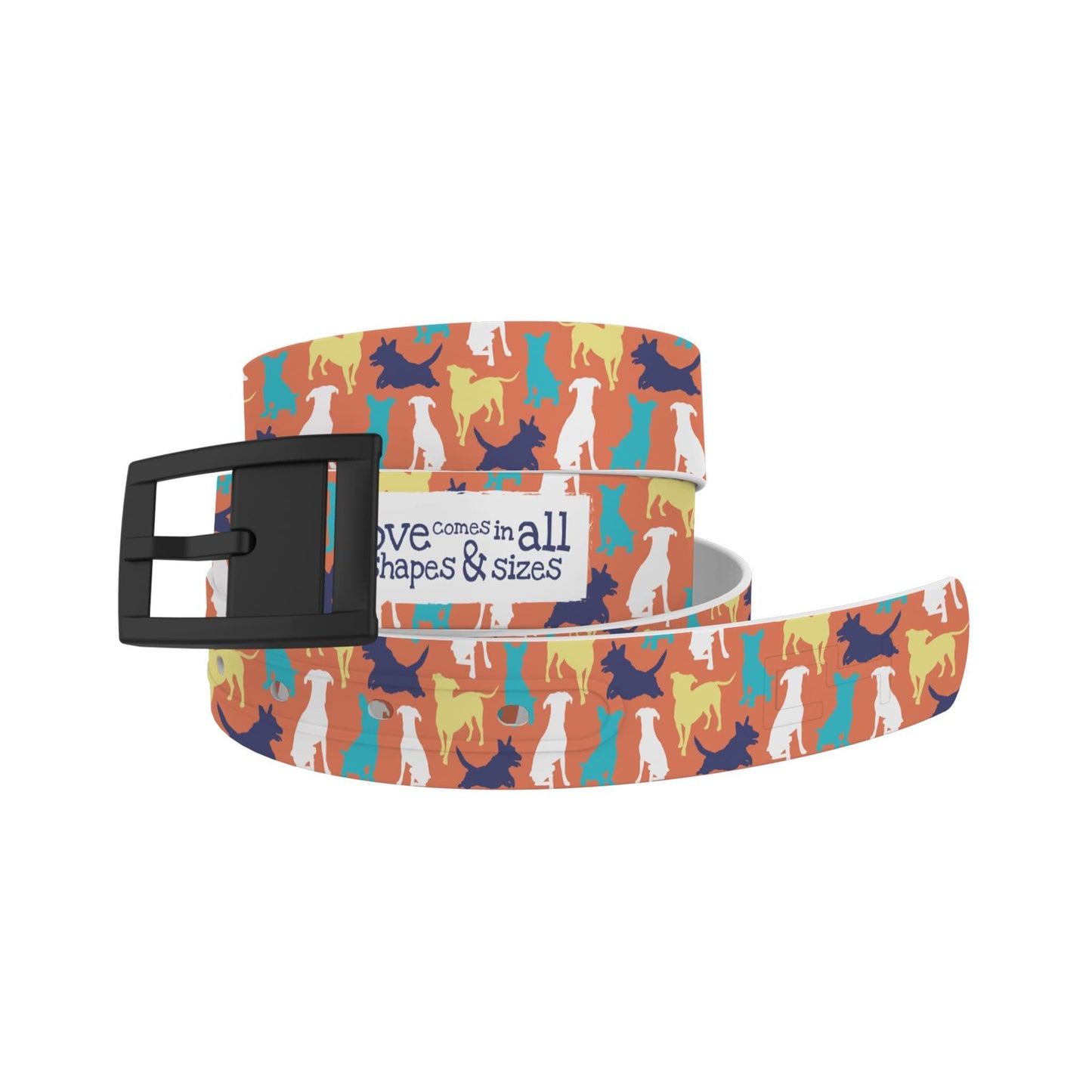 Atlanta Rescue Dog Cafe - Love Comes in All Sizes (Colors) Belt Belt-Classic C4 BELTS