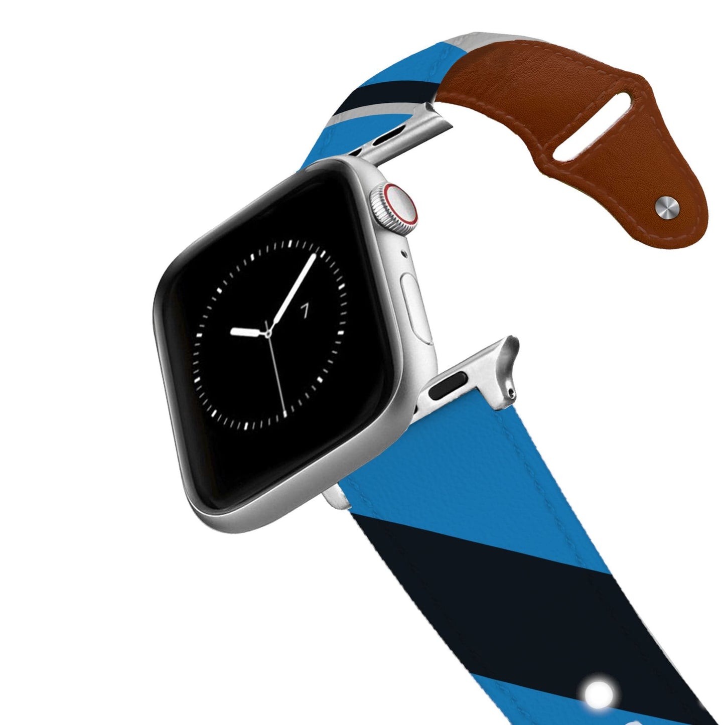 Carolina Football Color Block Team Spirit Leather Apple Watch Band Apple Watch Band - Leather C4 BELTS