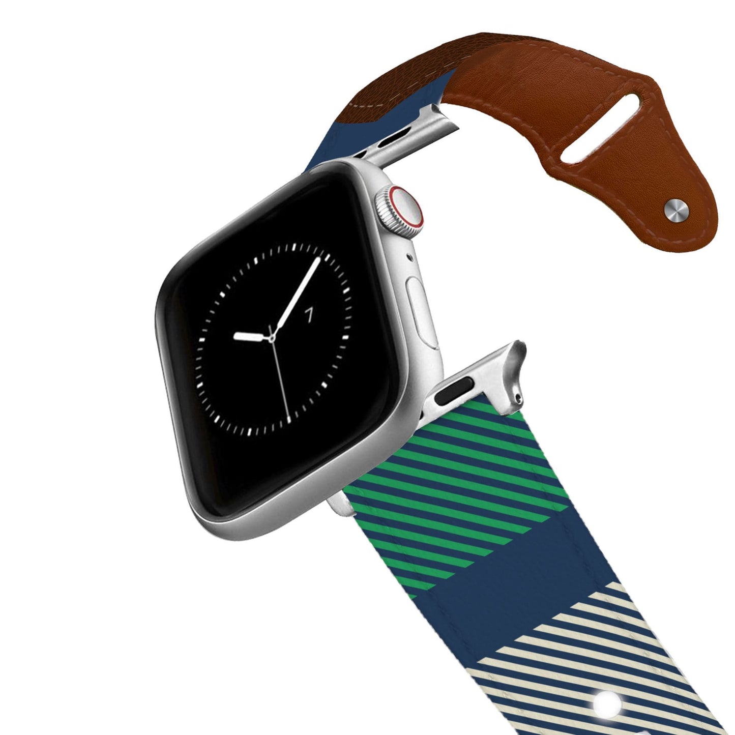 Golf Plaid Leather Apple Watch Band Apple Watch Band - Leather C4 BELTS