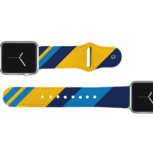 Los Angeles Football Color Block Team Spirit Leather Apple Watch Band Apple Watch Band - Leather C4 BELTS