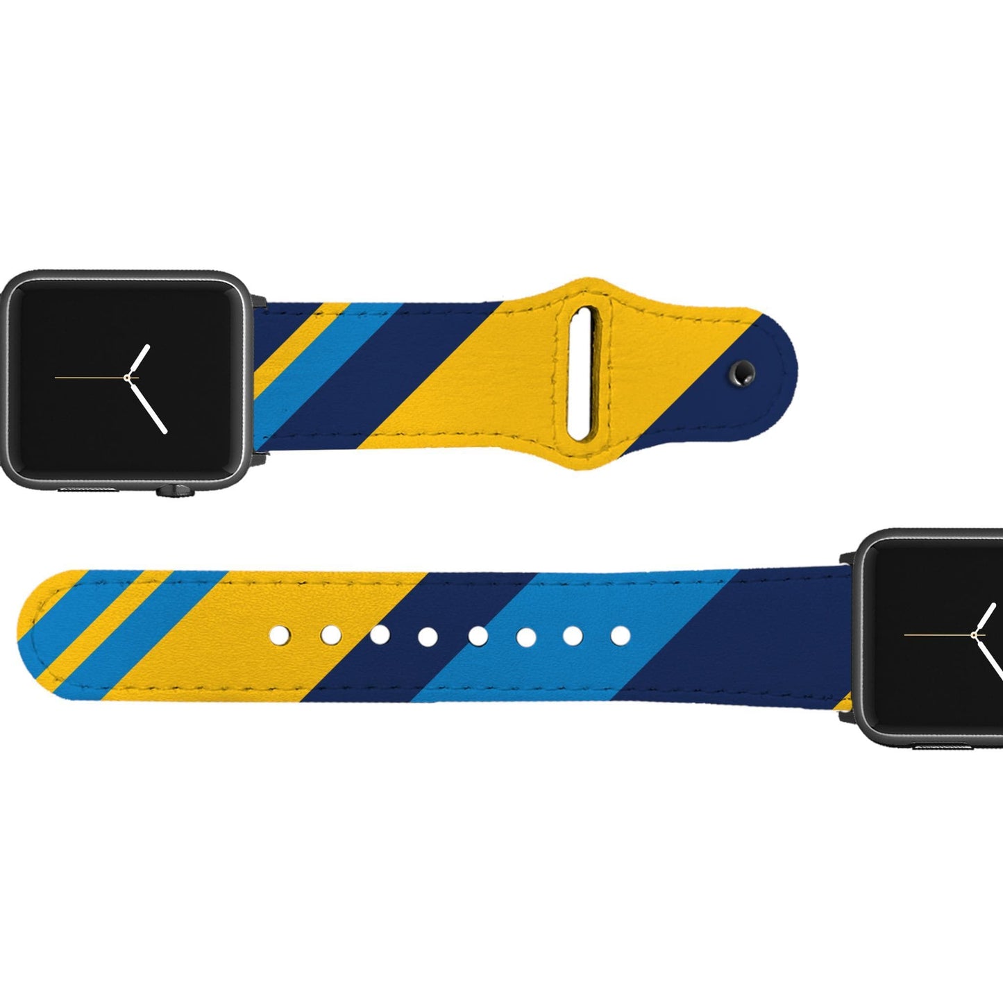 Los Angeles Football Color Block Team Spirit Leather Apple Watch Band Apple Watch Band - Leather C4 BELTS