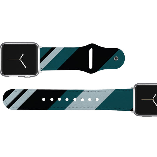 Philadelphia Football Color Block Team Spirit Leather Apple Watch Band Apple Watch Band - Leather C4 BELTS