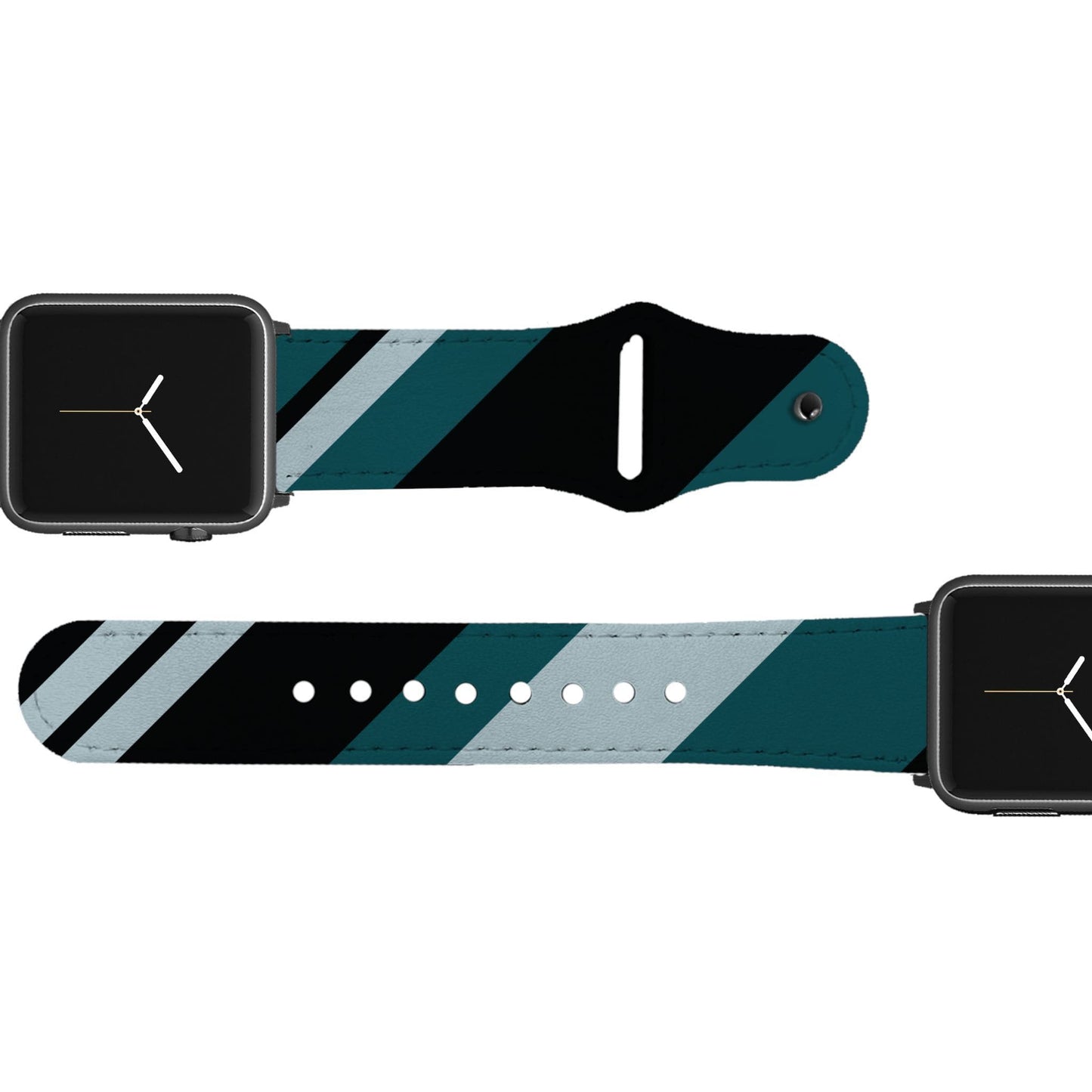 Philadelphia Football Color Block Team Spirit Leather Apple Watch Band Apple Watch Band - Leather C4 BELTS