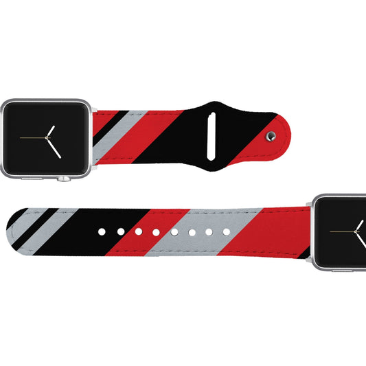 Tampa Bay Football Color Block Team Spirit Leather Apple Watch Band Apple Watch Band - Leather C4 BELTS