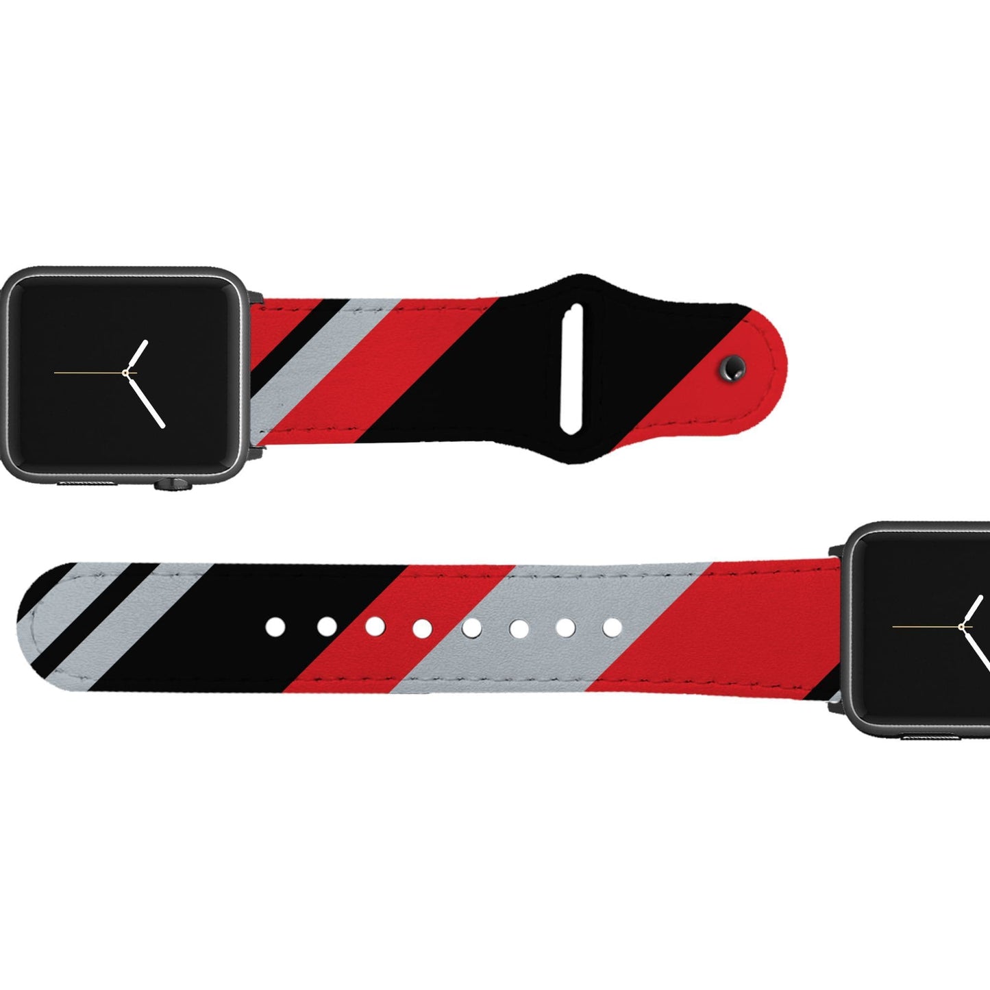 Tampa Bay Football Color Block Team Spirit Leather Apple Watch Band Apple Watch Band - Leather C4 BELTS