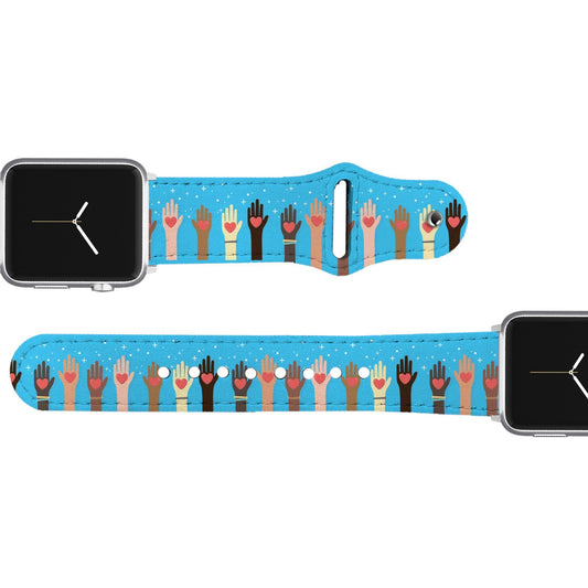 United We Stand Leather Apple Watch Band Apple Watch Band - Leather C4 BELTS