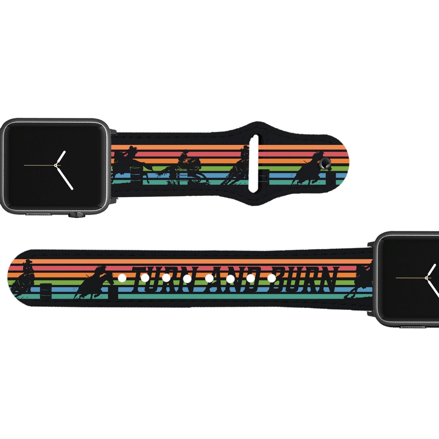 Turn And Burn Leather Apple Watch Band Apple Watch Band - Leather C4 BELTS