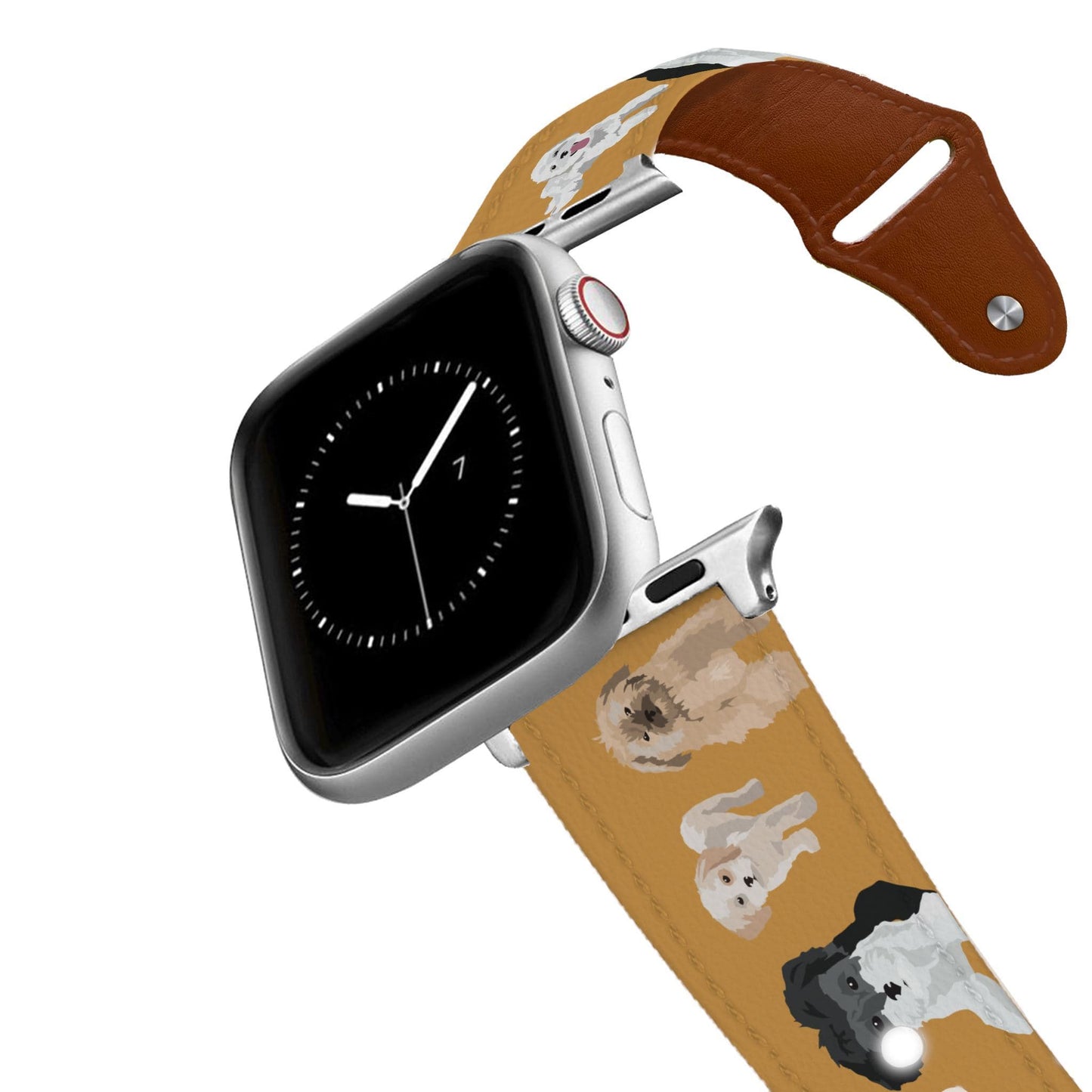 Shih Poo Leather Apple Watch Band Apple Watch Band - Leather C4 BELTS