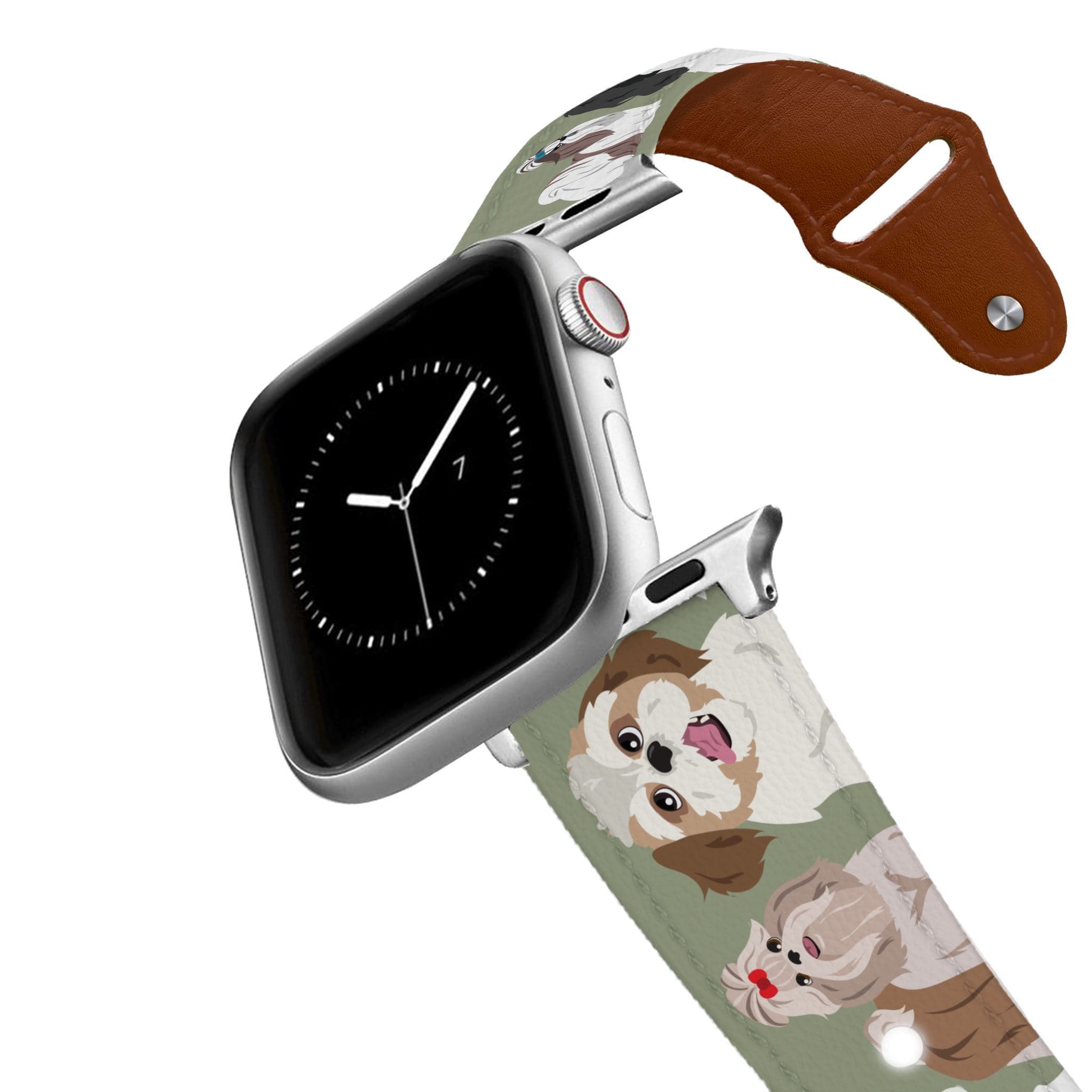 Shih Tzu Leather Apple Watch Band Apple Watch Band - Leather C4 BELTS