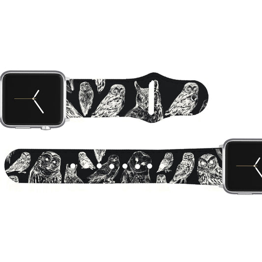 Owls Leather Apple Watch Band Apple Watch Band - Leather C4 BELTS
