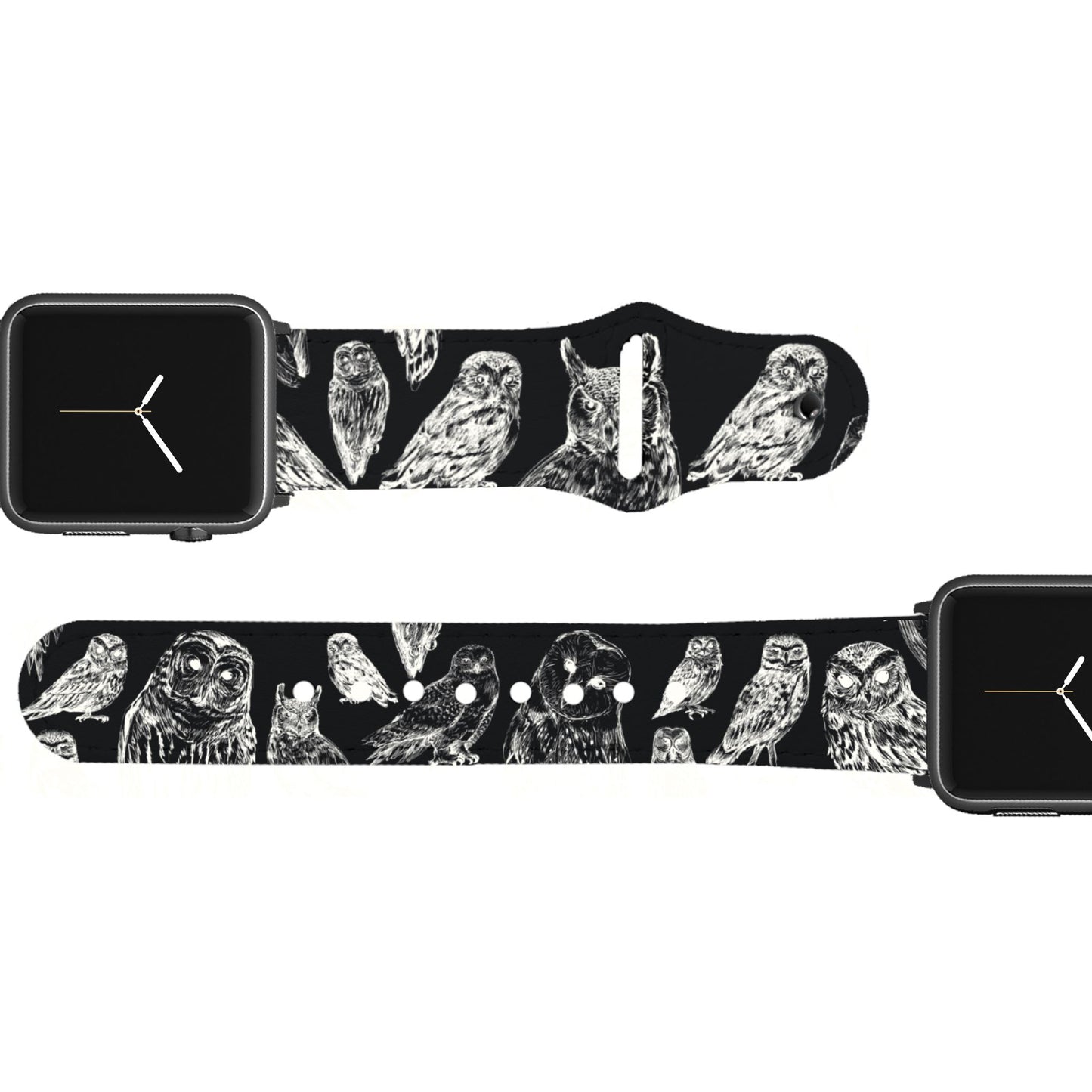 Owls Leather Apple Watch Band Apple Watch Band - Leather C4 BELTS