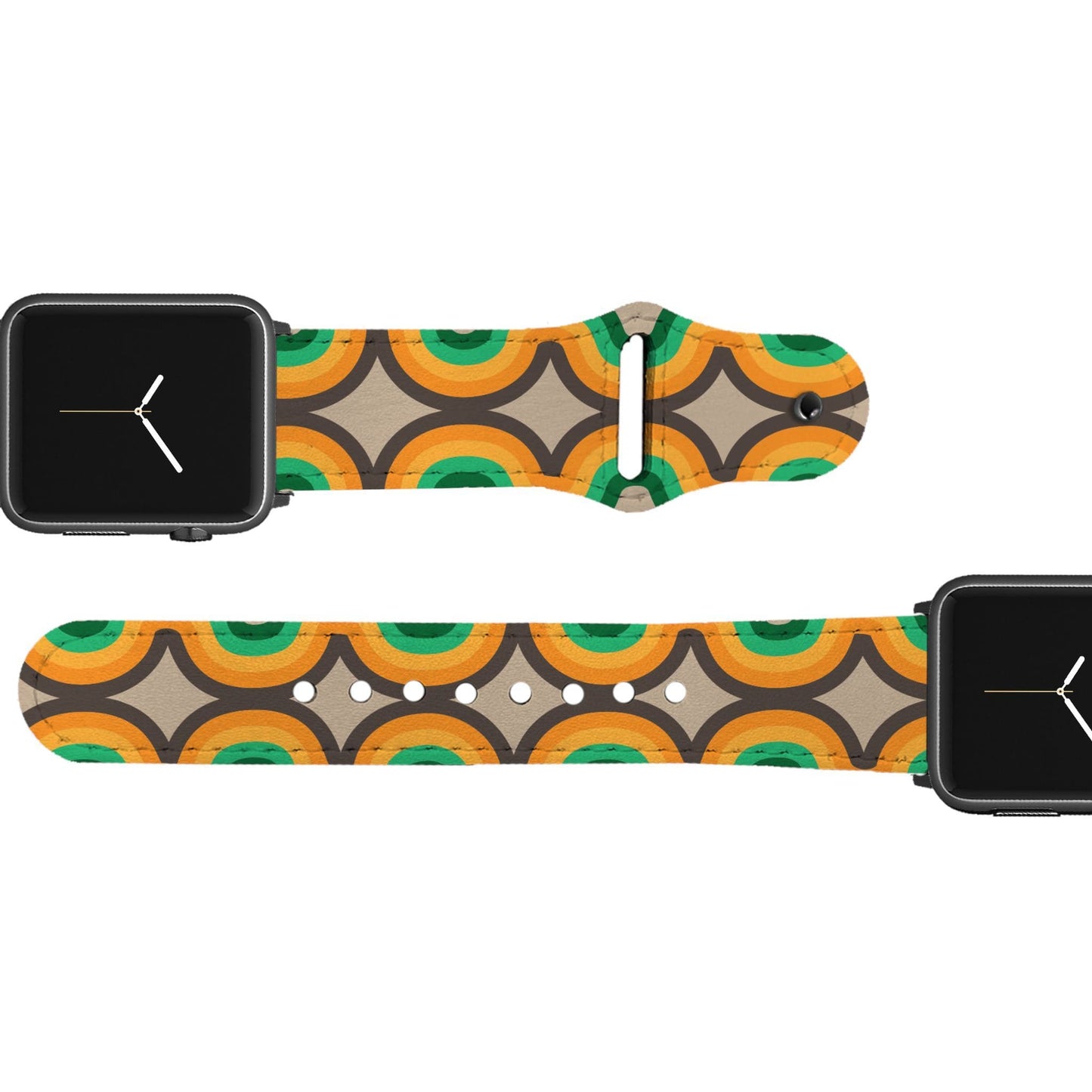 Vintage Wave Leather Apple Watch Band Apple Watch Band - Leather C4 BELTS