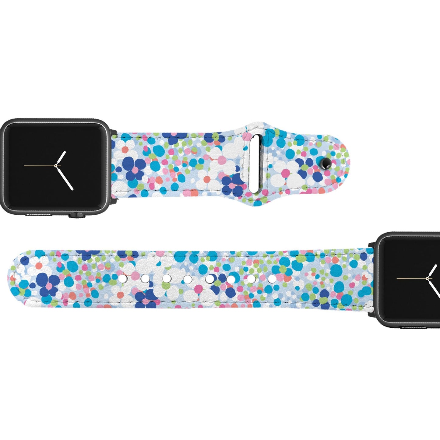 SanSoleil™ - Flower Power Leather Apple Watch Band Apple Watch Band - Leather C4 BELTS