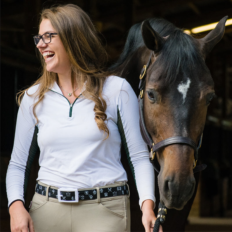 Dressage Outline Black Belt Belt-Classic C4 BELTS