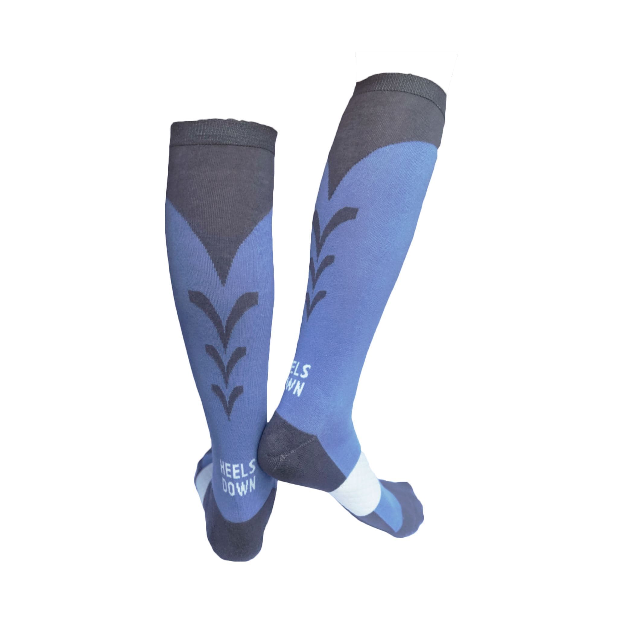 4 Pairs Men's Riding Knee Socks With Cushioned Sole – Cotton Blend Plaid