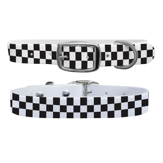 Checkered Dog Collar Dog Collar C4 BELTS