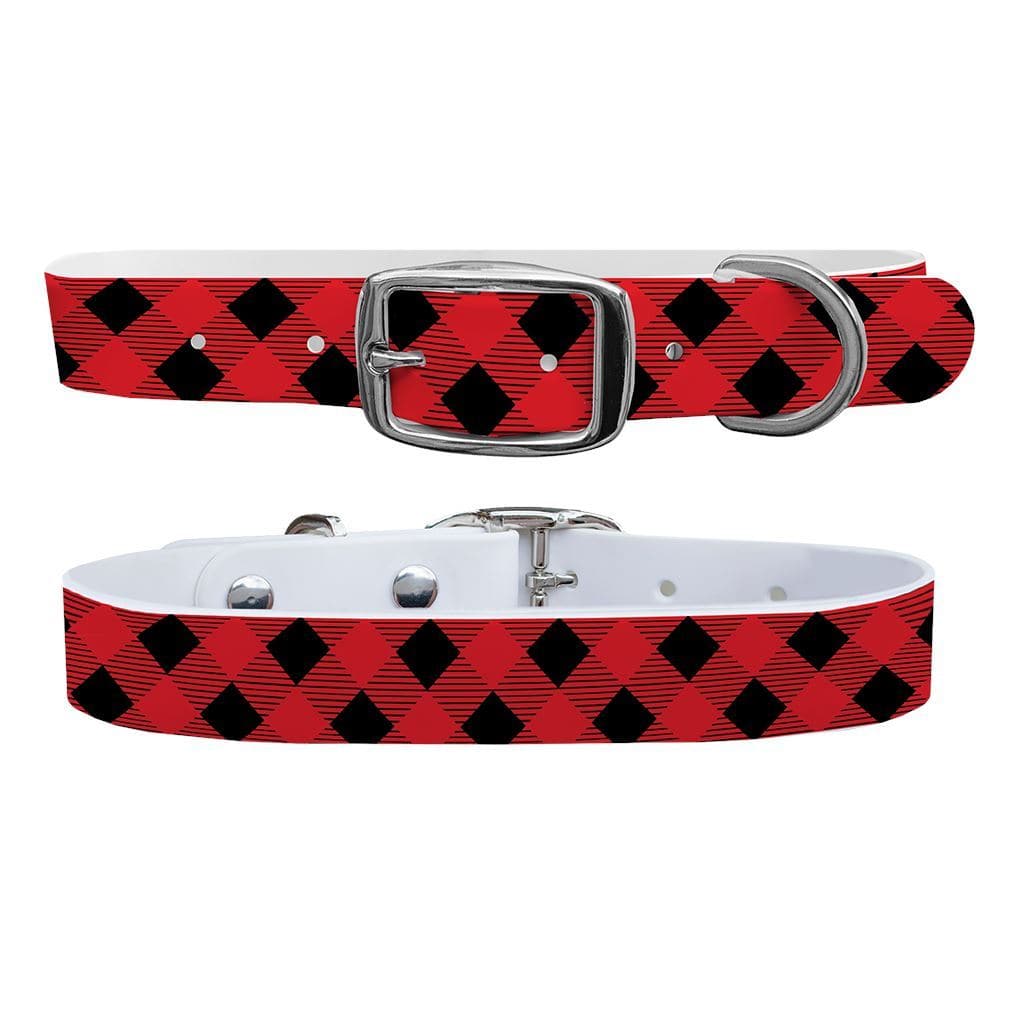 Lumberjack Red Dog Collar Dog Collar C4 BELTS
