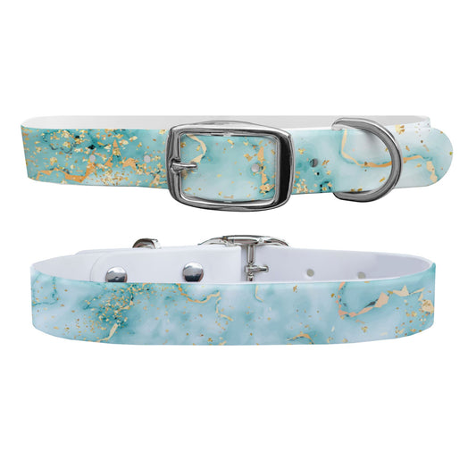 Marble Blue Dog Collar Dog Collar C4 BELTS