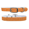 Pumpkin Flecks Orange Dog Collar Dog Collar C4 BELTS