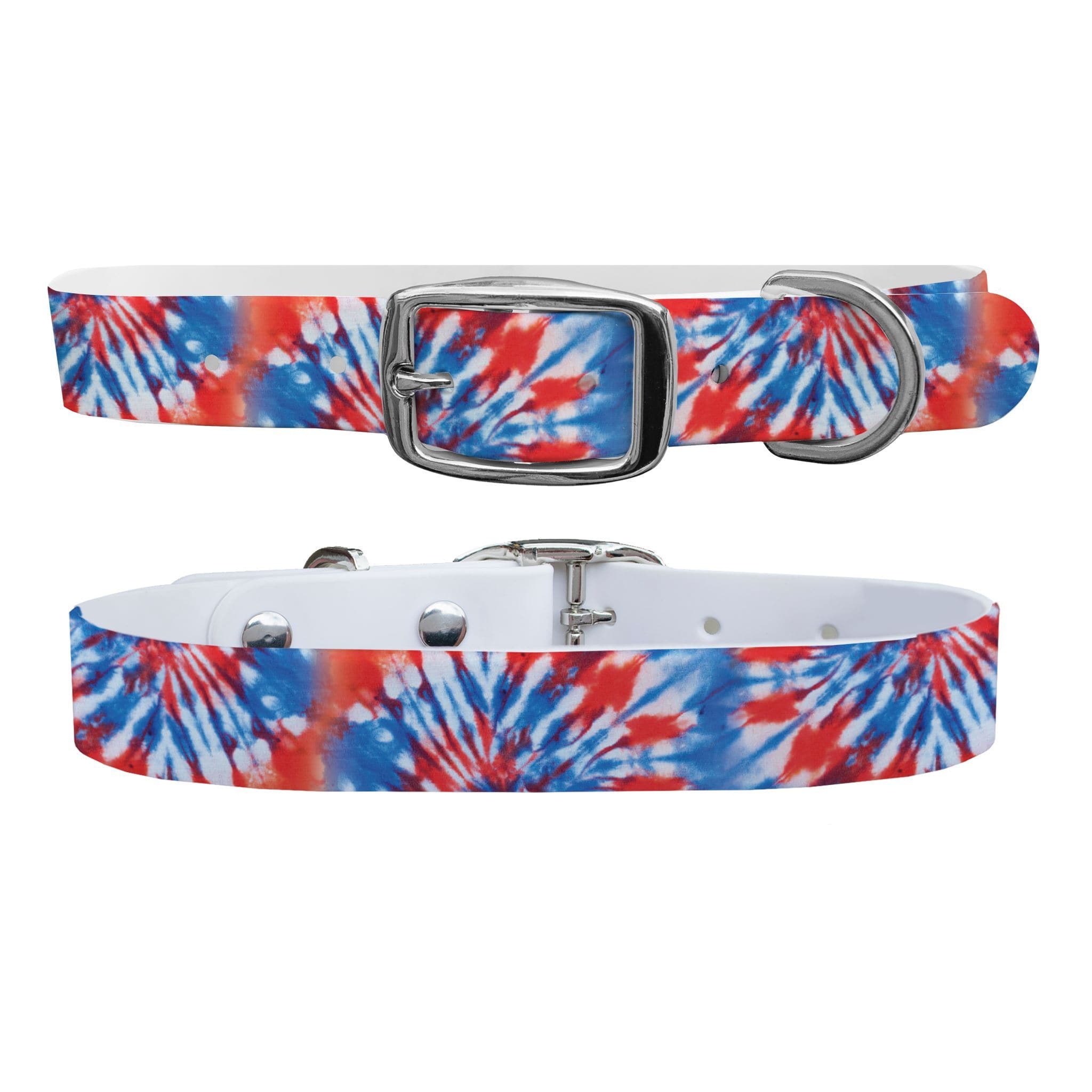 Americana Tie Dye Dog Collar Dog Collar C4 BELTS