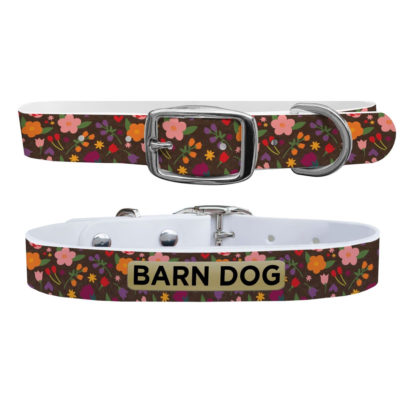 Barn Dog Floral Dog Collar Dog Collar C4 BELTS