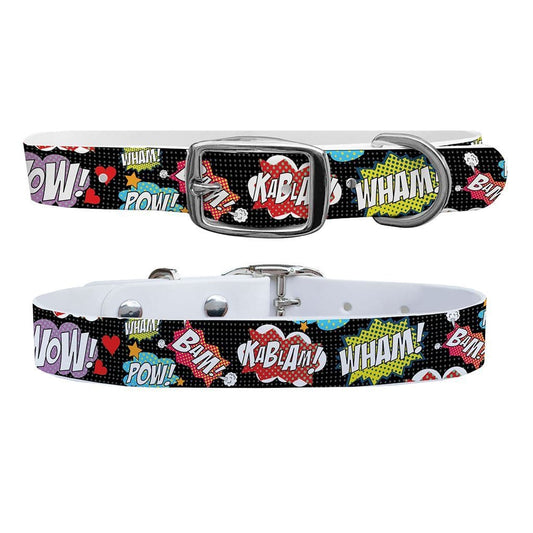 Comic Words Dog Collar Dog Collar C4 BELTS