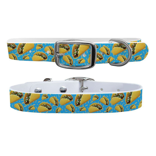 Tacos Blue Dog Collar Dog Collar C4 BELTS