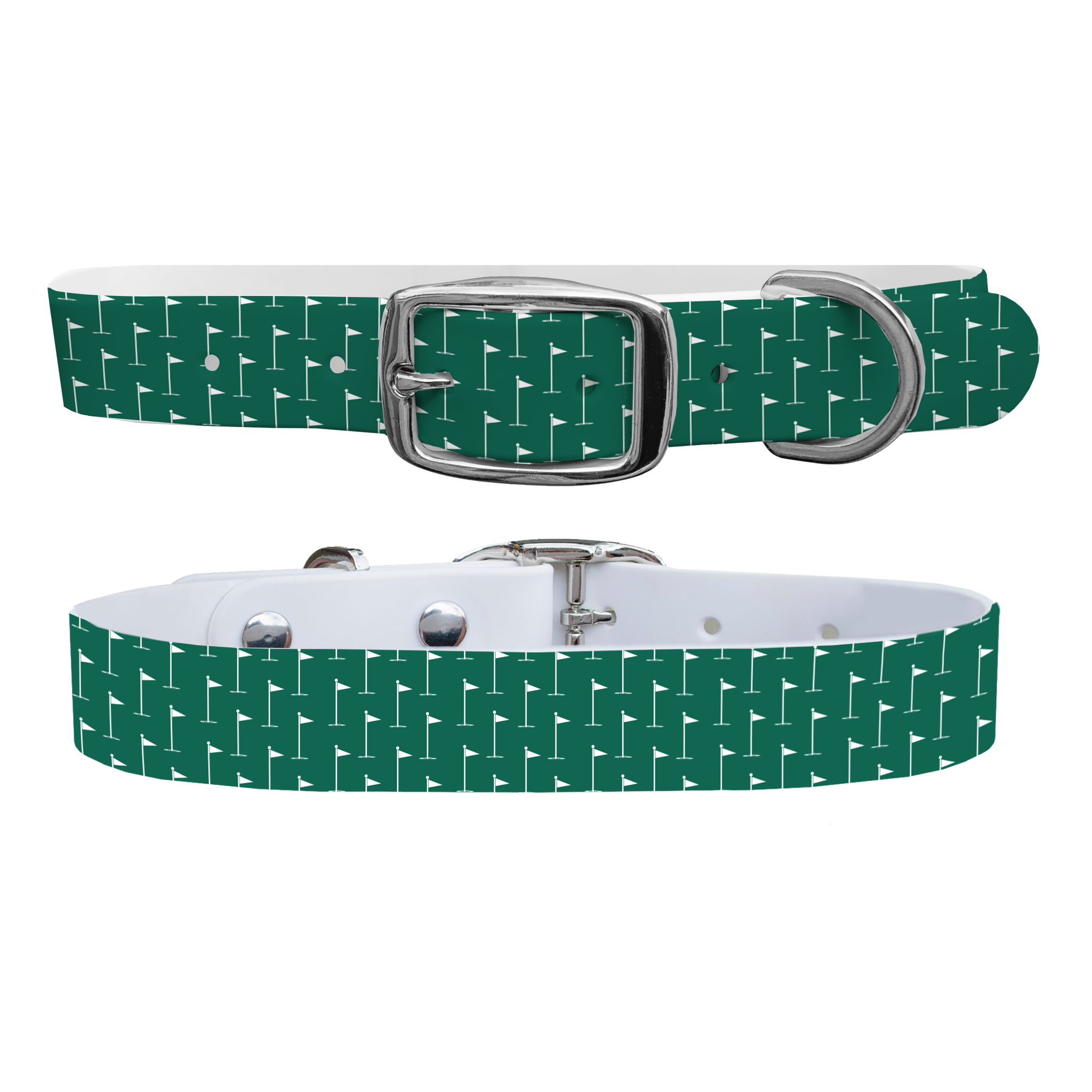 Hole in One - Green Dog Collar