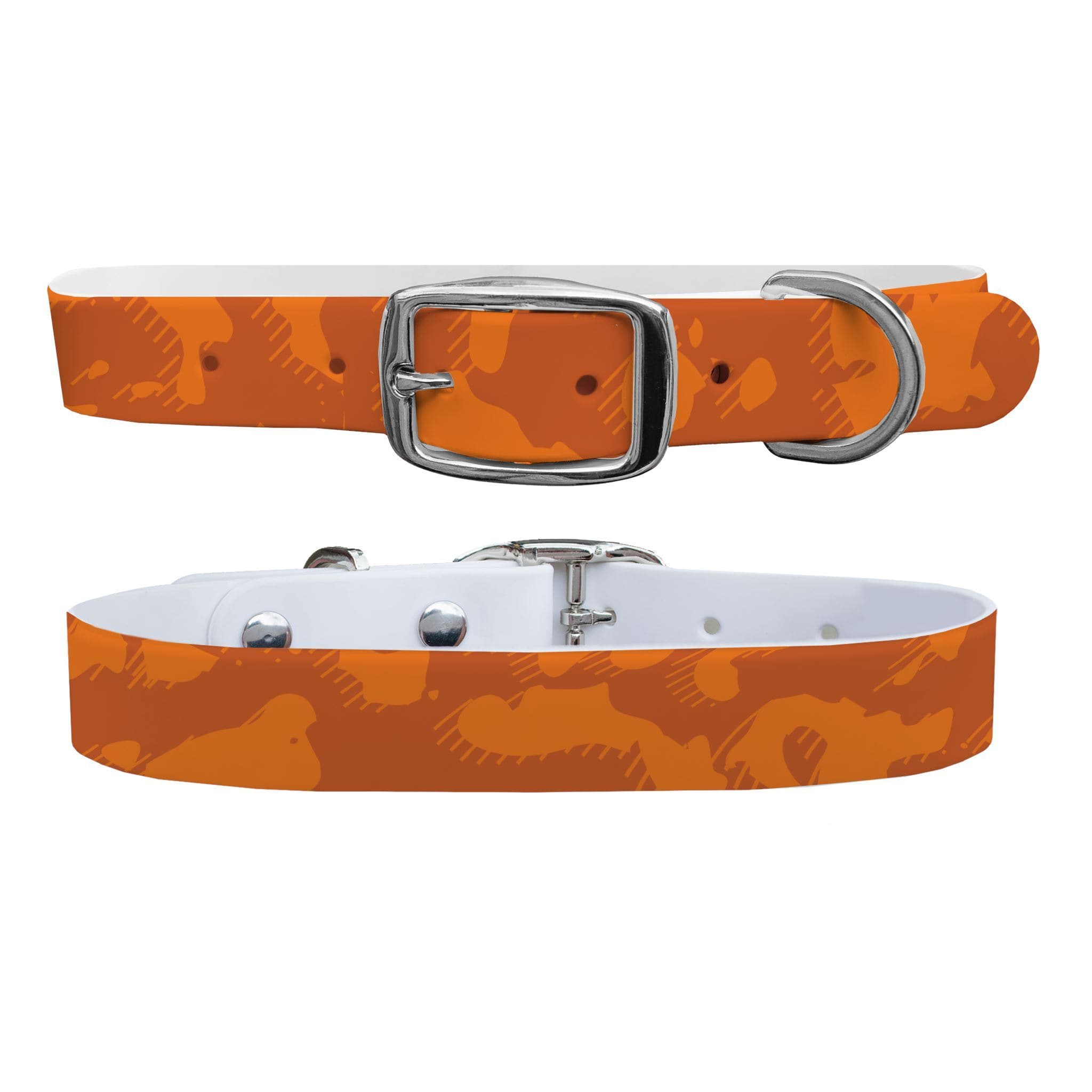 Hunter Orange Camo Dog Collar Dog Collar C4 BELTS
