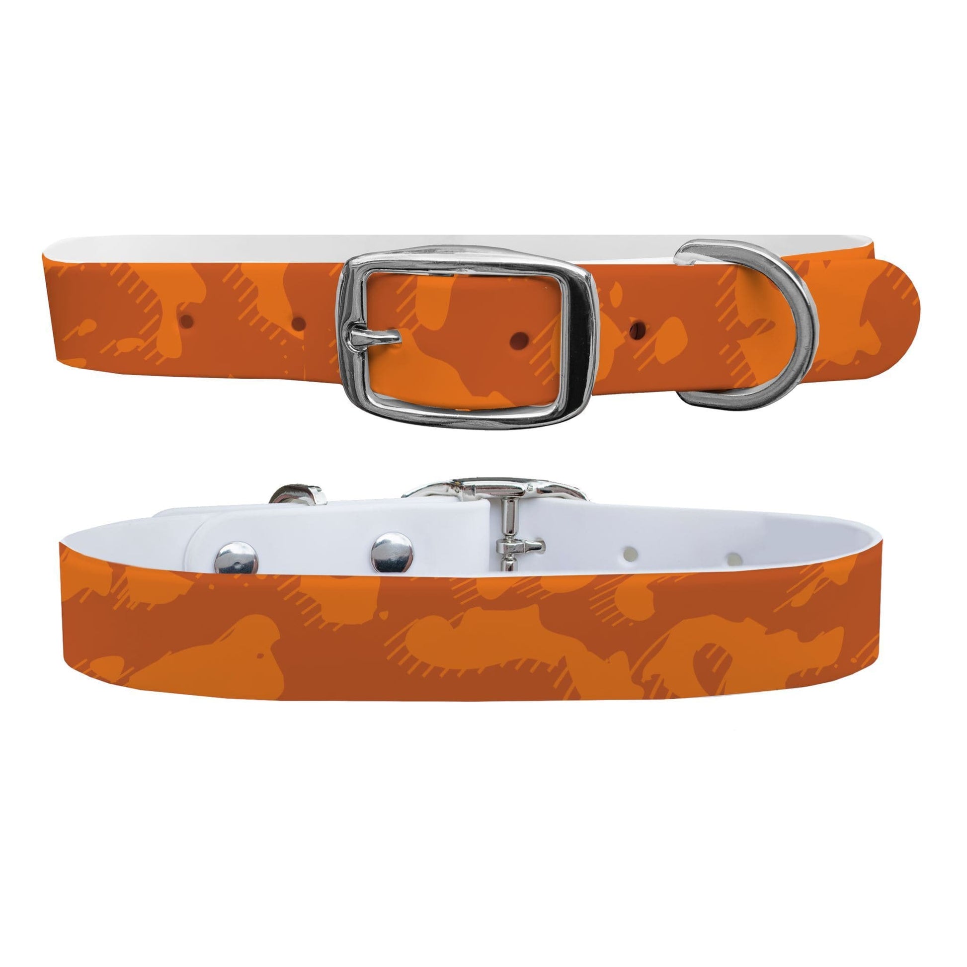 Hunter Orange Camo Dog Collar Dog Collar C4 BELTS