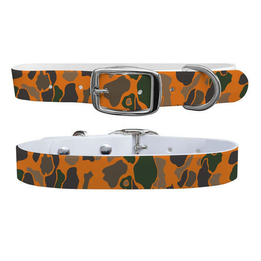 Orange Brigadier Camo Dog Collar Dog Collar C4 BELTS