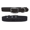 ETA Stitches Black Dog Collar Dog Collar C4 BELTS