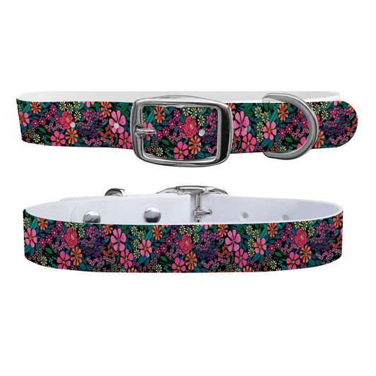 Spunkwear - Posies Dog Collar Dog Collar C4 BELTS