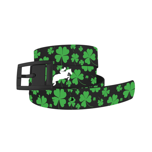 Jon Sonkin Clovers Black Belt Belt-Classic C4 BELTS