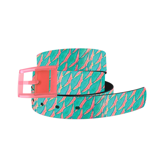 Turquoise Parrotfish Scales Belt