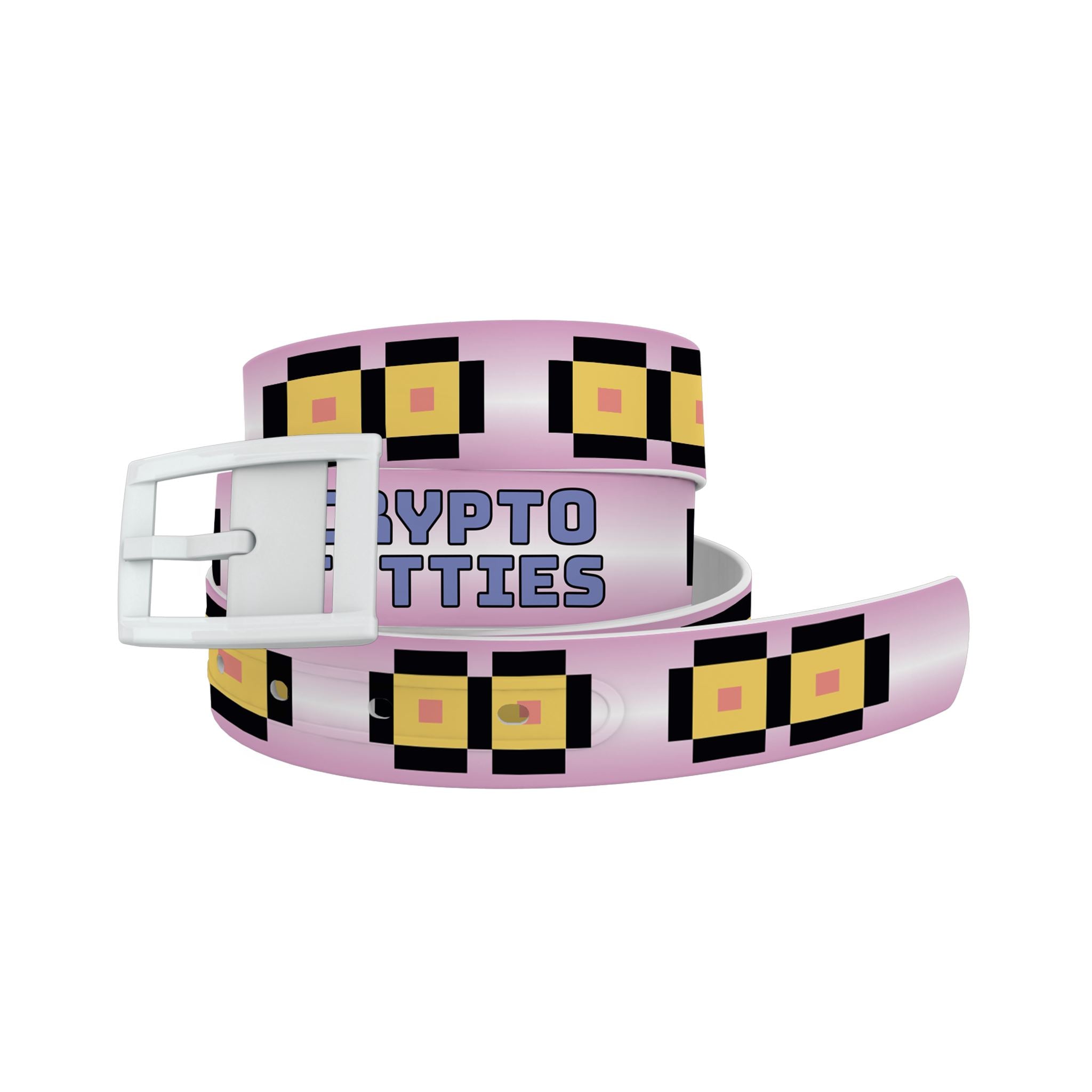 Crypto Titties - Pink Crypto Titties Logo Belt Belt-Classic C4 BELTS