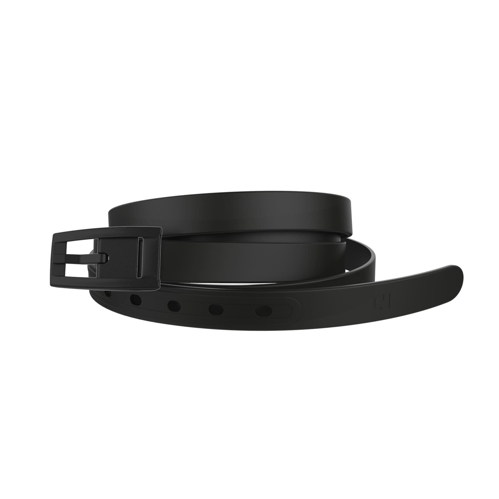 Skinny Belt, Black Leather, Men's Belts
