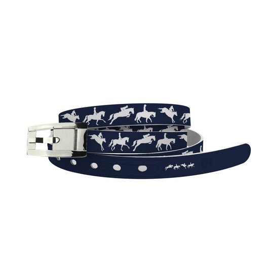 C4 Equestrian Navy Skinny Belt-Skinny C4 BELTS
