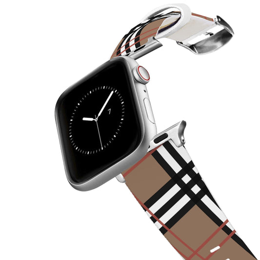 Khaki Plaid Apple Watch Band Apple Watch Band C4 BELTS