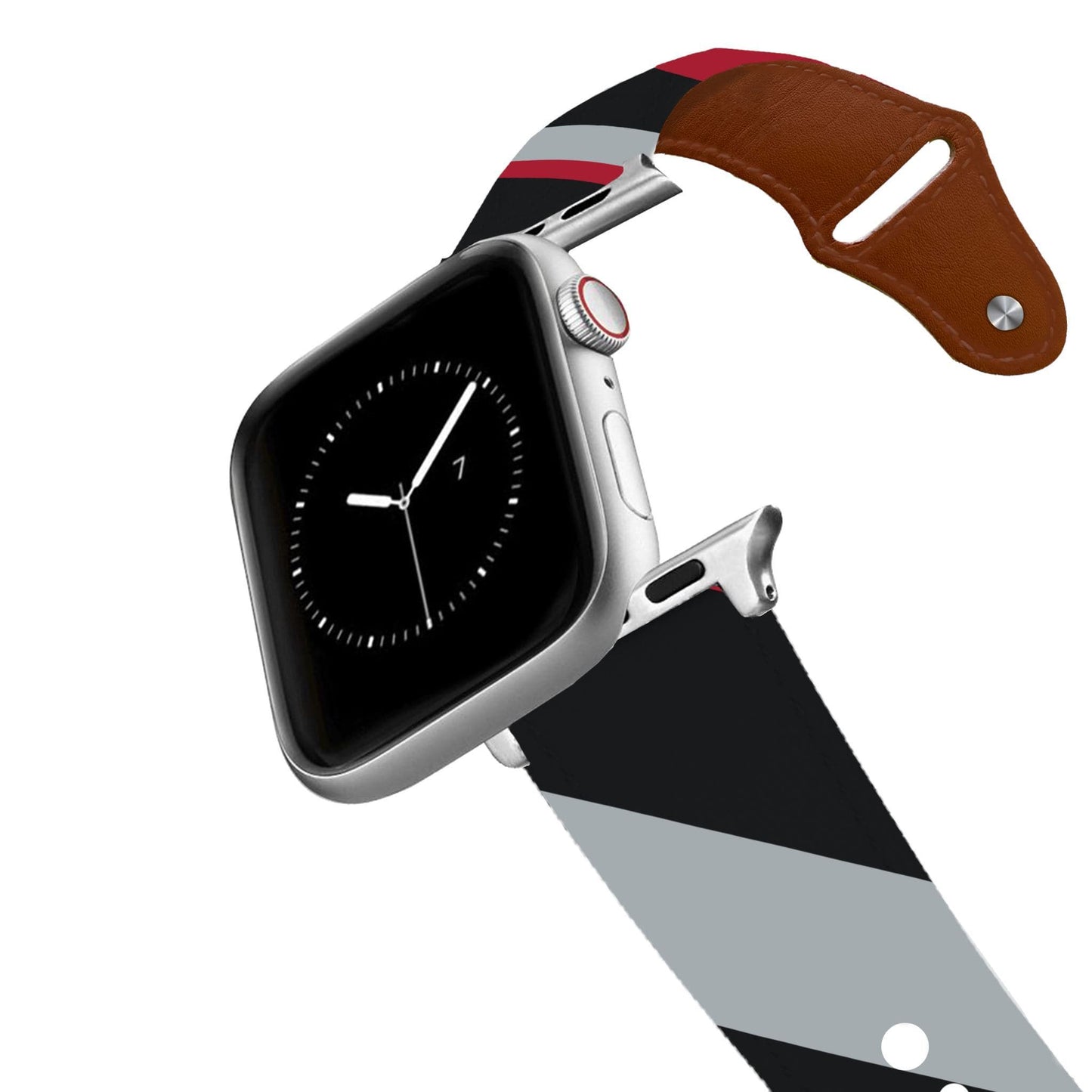 Atlanta Football Color Block Team Spirit Leather Apple Watch Band Apple Watch Band - Leather C4 BELTS