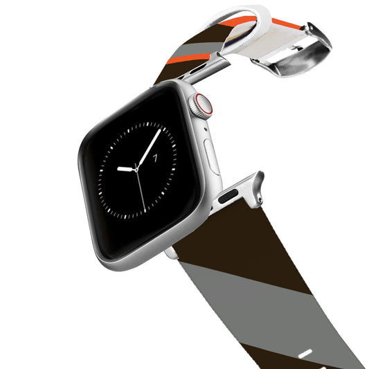 Cleveland Football Color Block Team Spirit Apple Watch Band Apple Watch Band C4 BELTS