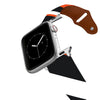 Cincinnati Football Color Block Team Spirit Leather Apple Watch Band Apple Watch Band - Leather C4 BELTS