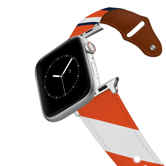 Denver Football Color Block Team Spirit Leather Apple Watch Band Apple Watch Band - Leather C4 BELTS