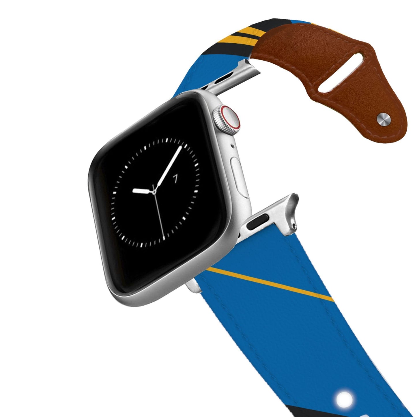 San Francisco Basketball Color Block Team Spirit Leather Apple Watch Band Apple Watch Band - Leather C4 BELTS