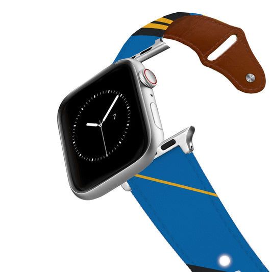 San Francisco Basketball Color Block Team Spirit Leather Apple Watch Band Apple Watch Band - Leather C4 BELTS