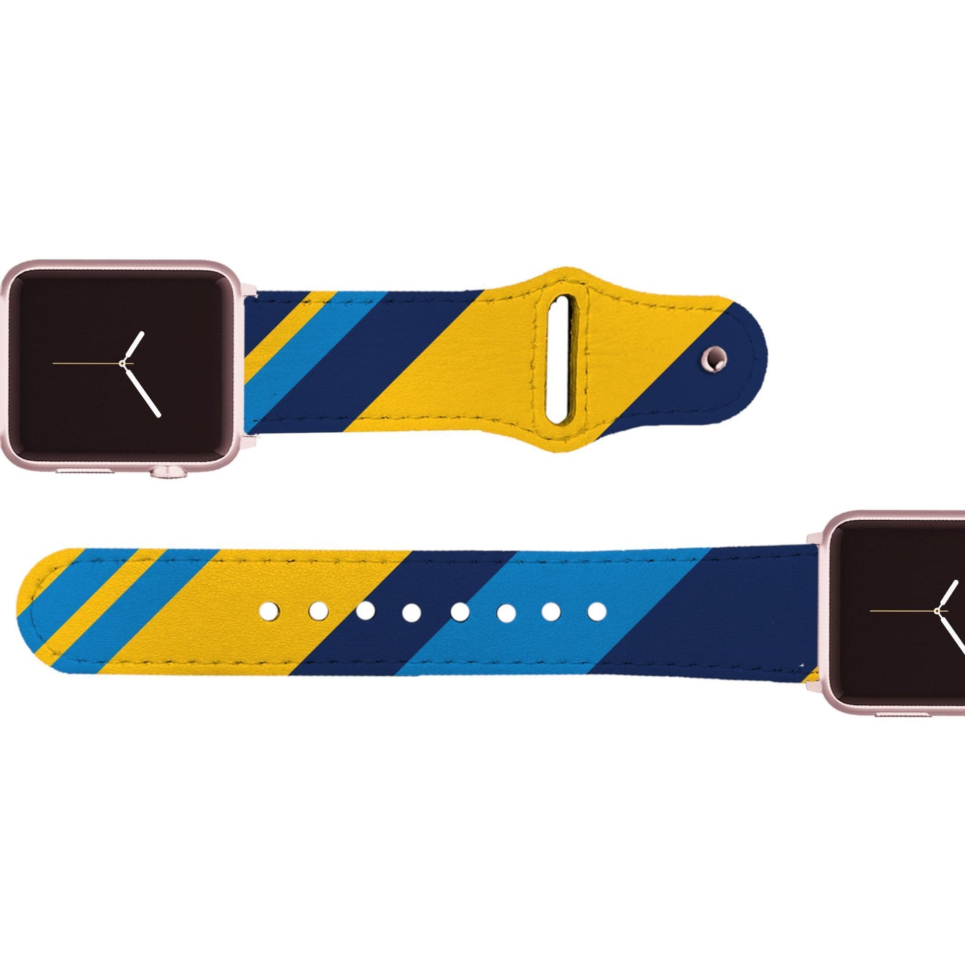 Los Angeles Football Color Block Team Spirit Leather Apple Watch Band Apple Watch Band - Leather C4 BELTS