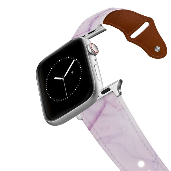 Marble Pink Leather Apple Watch Band C4