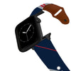 New England Football Color Block Team Spirit Leather Apple Watch Band Apple Watch Band - Leather C4 BELTS